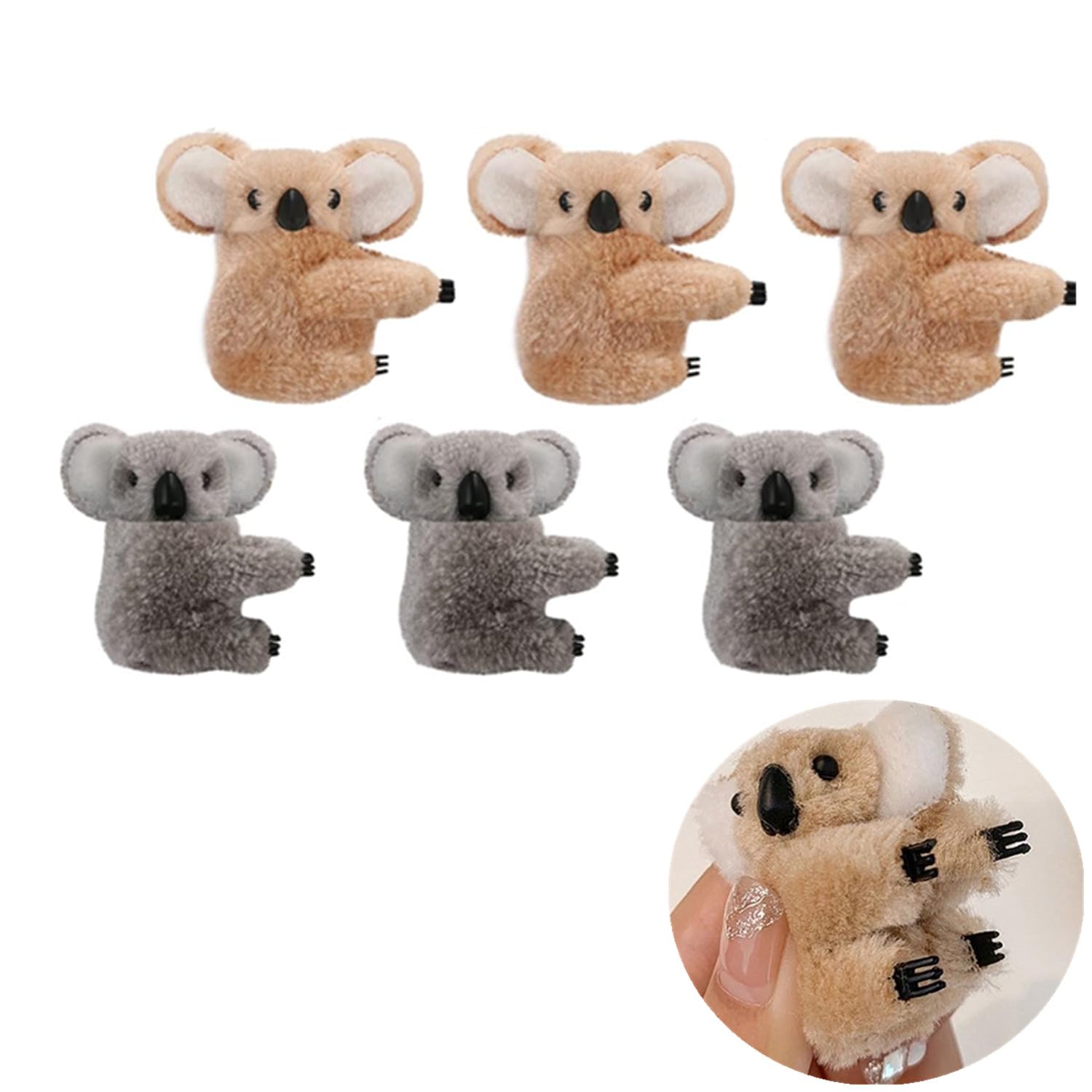 Koala Clips, 6 Pieces Cute Kangaroo Pencil Buddy Koala Clip On