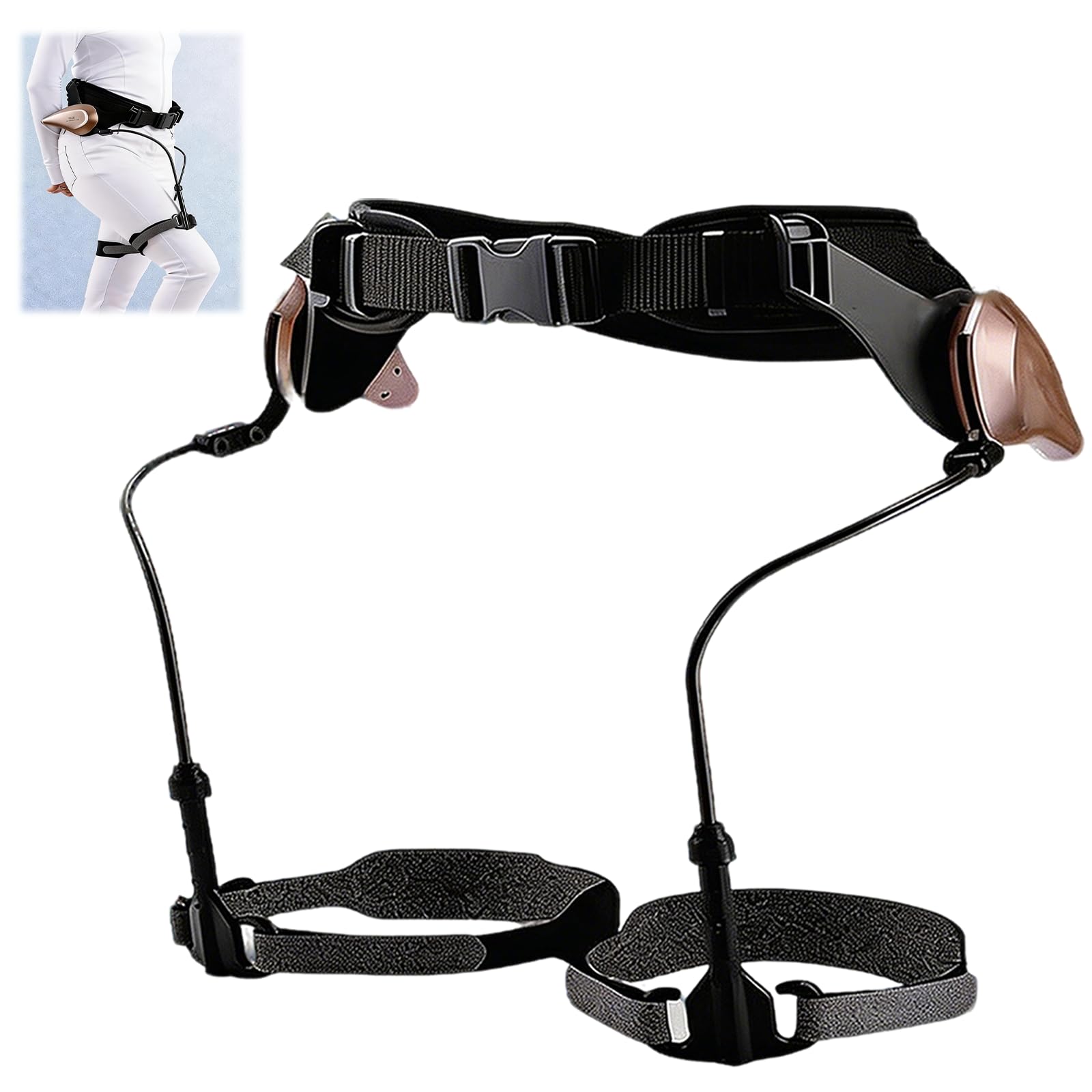 Assistenza Esoscheletrica Bionica per Camminare, Attrezzatura per L'allenamento Riabilitativo delle Gambe Deambulatore a 3 Livelli di Forza per L'assistenza Alla Mobilit, Lzquierda + Derecha