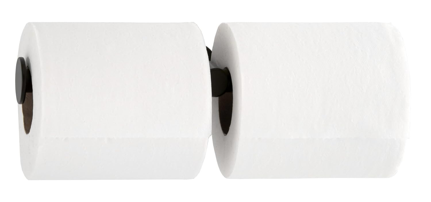 B-9547.MBLK - Fino Collection Surface-Mounted Double Toilet Roll Holder, Matte Black