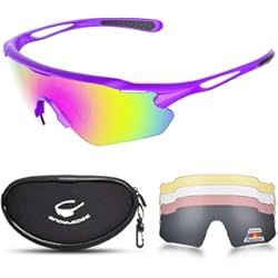 Lentes Para Ciclismo Con Graduacion Snowledge Gafas de ciclismo con lentes intercambiables Gafas de sol polarizadas deportivas Hombres Hombres Gafas de sol de ciclismo con protección UV400