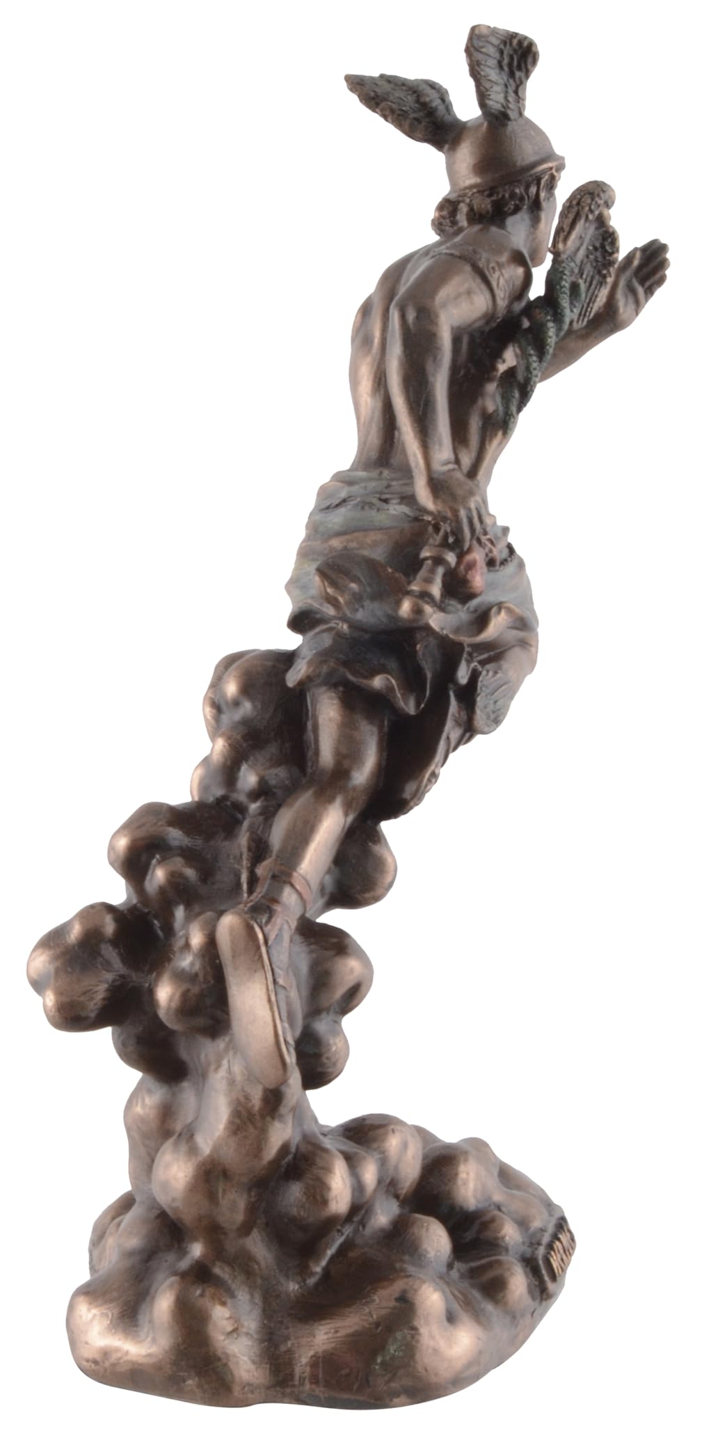 VOGLER Joh. Vogler GmbH Hermes, Greek Messenger of the Gods, God of Merchants, Bronzed, 11x6x17 cm - Image 3