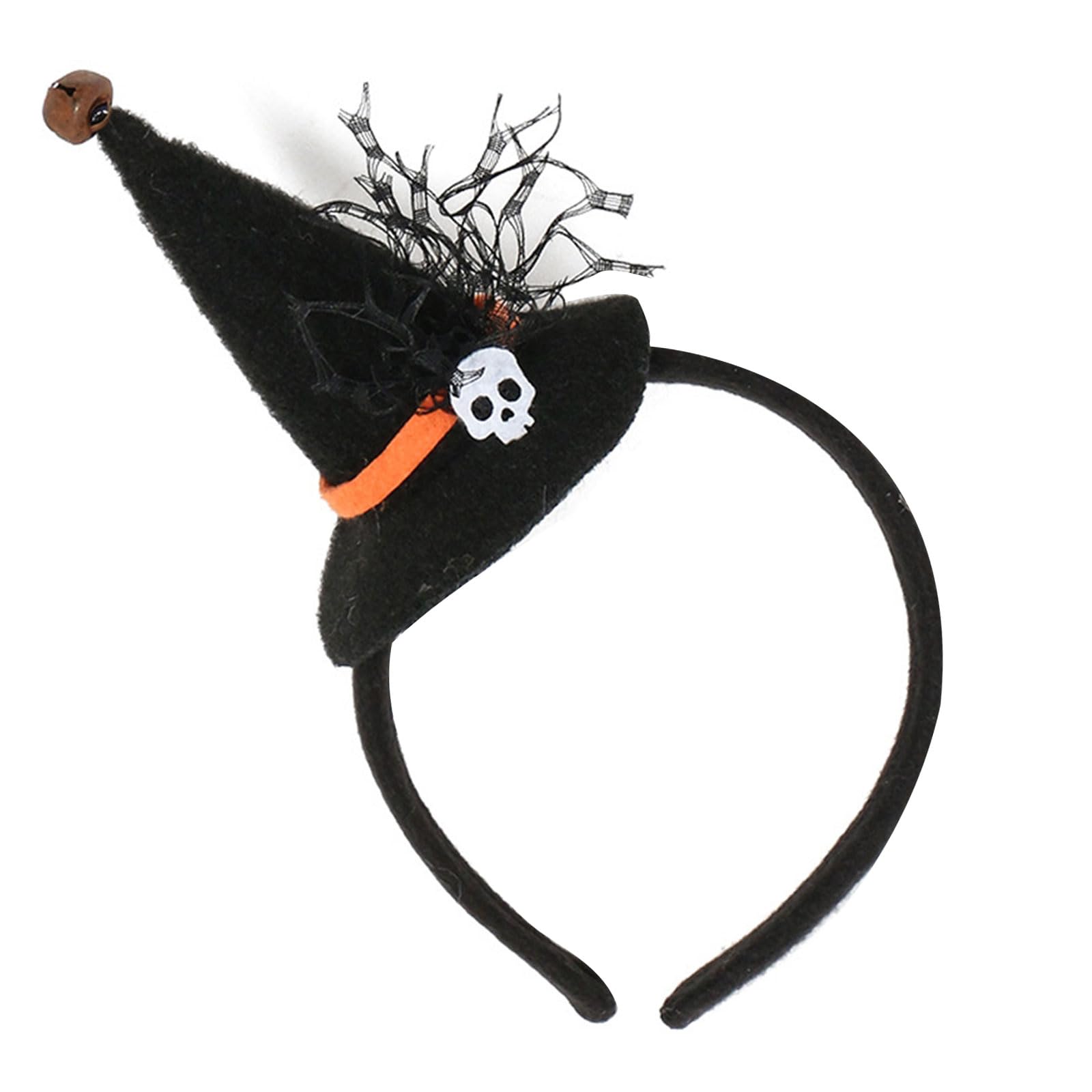 MICFENY Halloween Hair Accessory With Soft Fabric Witch Headpiece Cosplay Headband For Costume Parties School Event