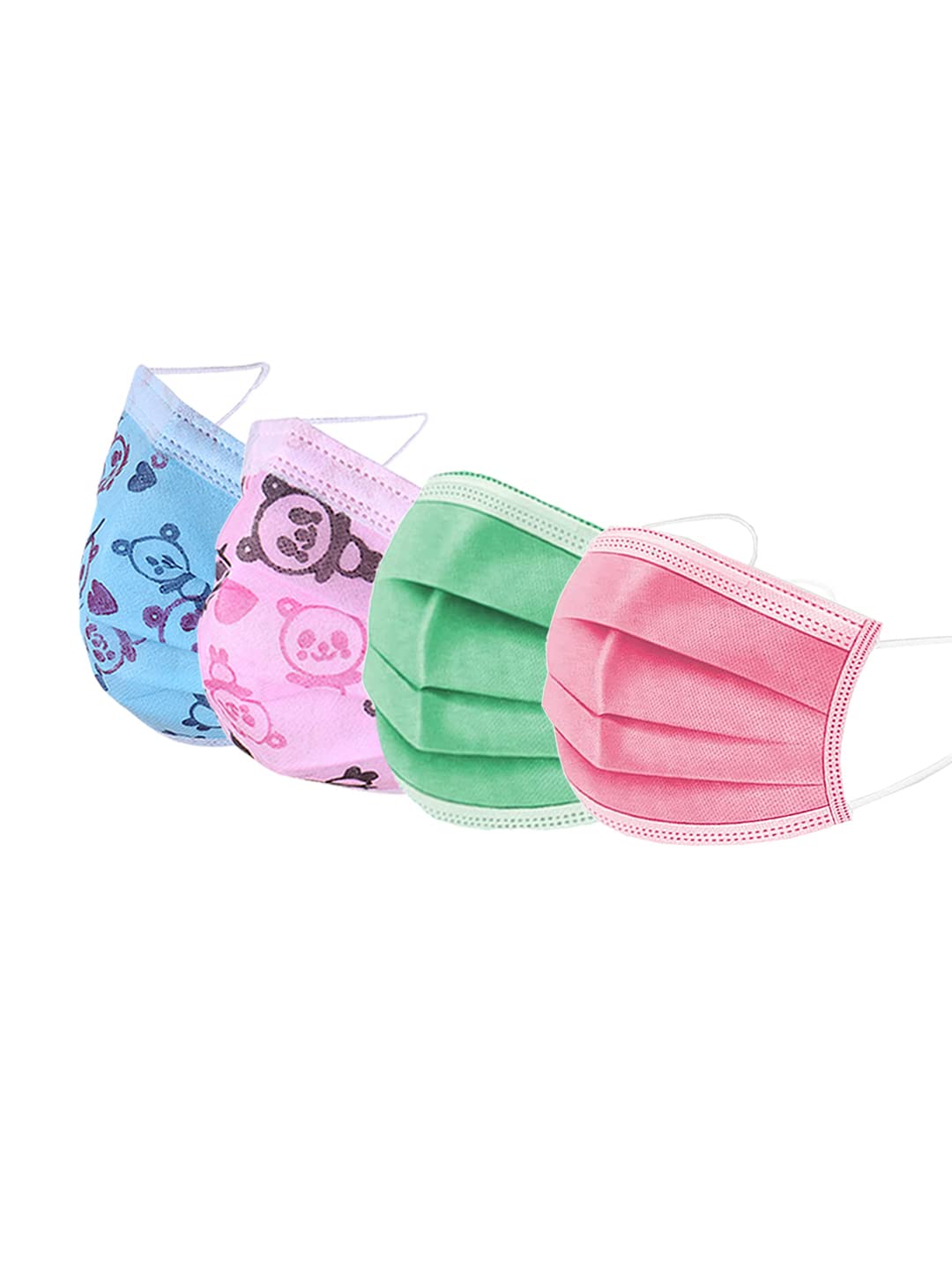 Mango People Kids 3-Ply Disposable Surgical Face Mask, With Adjustable Nose Pin, Multi Colors Pack of 1 (100 Count) Kids Face Mask MP-KIDS-GR,PK,Pr,L.PK,Pr,L.BL (B0BBQQT9ZF) Amazon Price History, Amazon Price Tracker