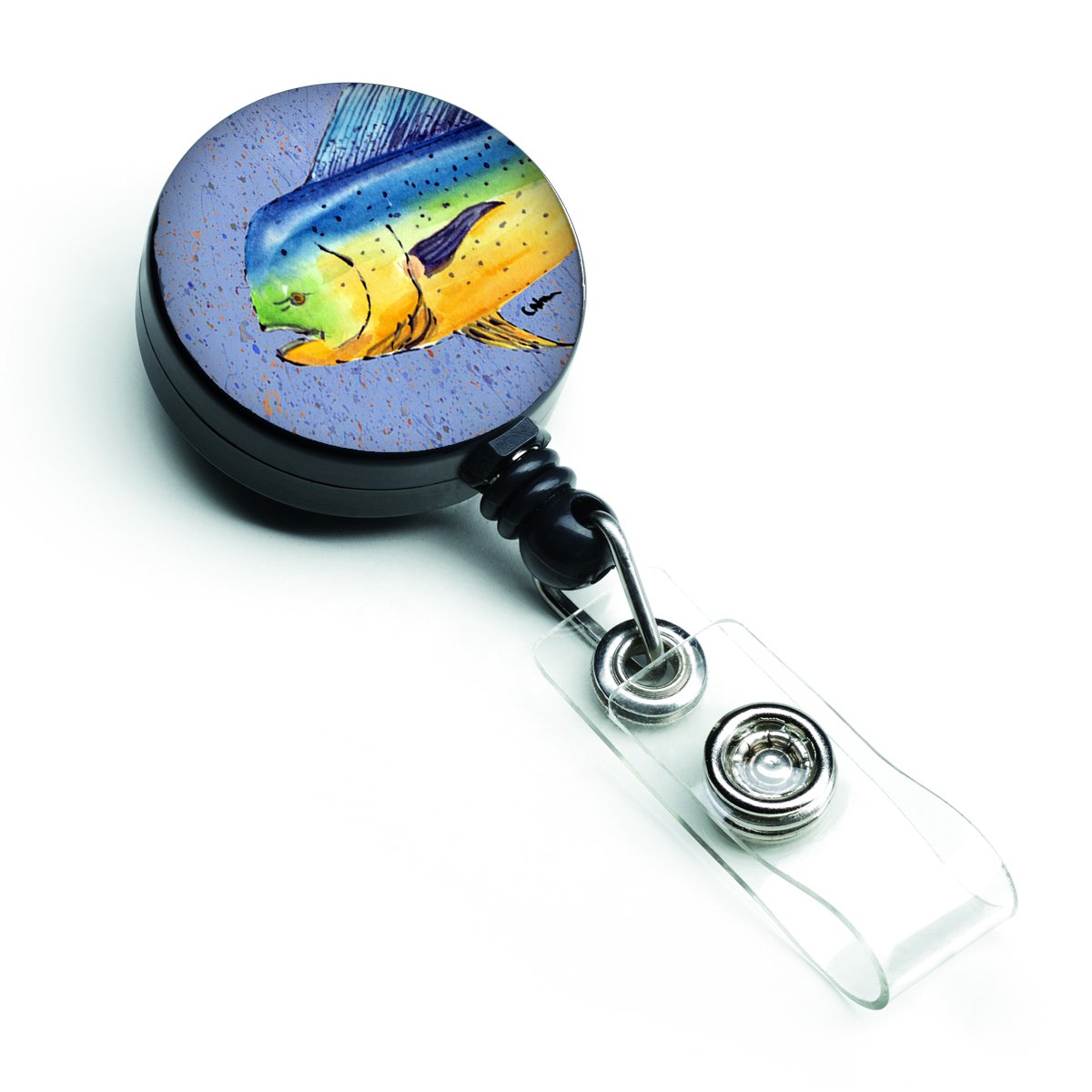 Caroline's TreasuresCaroline's Treasures Dolphin Mahi Mahi Retractable Badge Reel, Multicolor (8521BR)