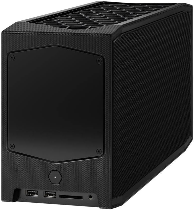 Intel NUC 11 Extreme Kit rear view met diverse havens