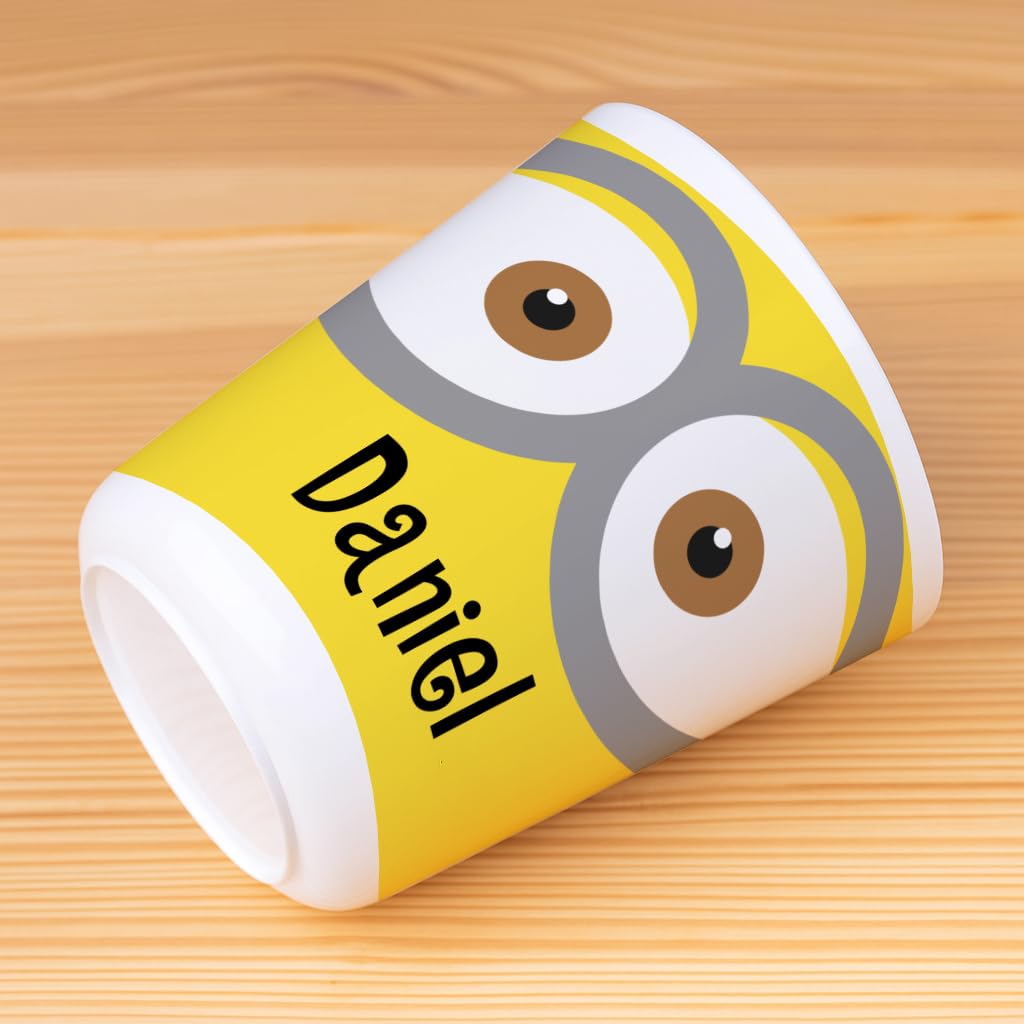 Wanapix | Vaso Plástico Niños | Vaso Personalizado con Nombre |Vasos de Plástico Duro Irrompible |Vuelta al Colegio/Guardería | Sin BPA | Taza Infantil | 235ml | Bob