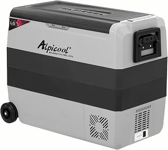 Alpicool LGT60 Dual Temperature Control 12 Volt Refrigerator 63 Quart Portable Car Fridge Freezer -4F68F for Truck, RV, Boat, Camping and Travel