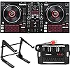 Numark MIXTRACK Platinum FX 4-channel Serato DJ Lite Controller with Laptop Stand and Power Block