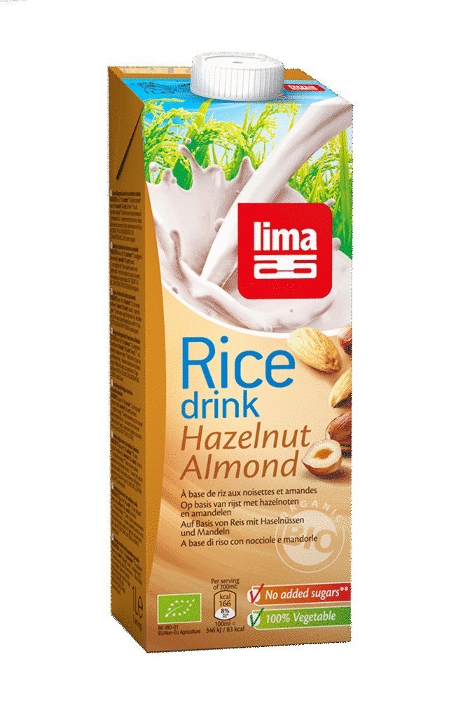 LIMA Rice Drink Haselnuss Mandel, 4er Pack (4 x 1 kg)