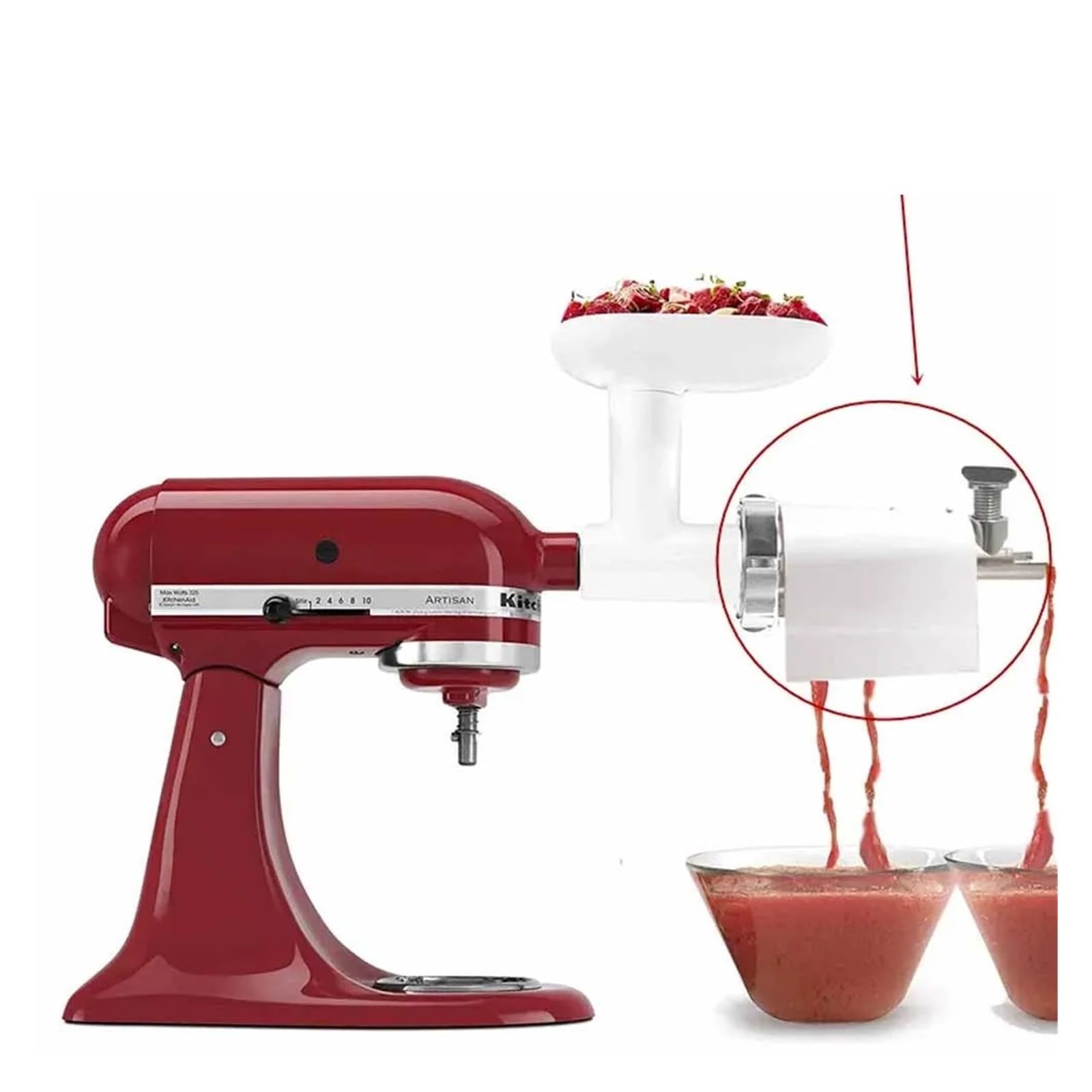 Accessorio for Parti di Filtro for spremiagrumi di Pomodoro Mixer Compatibile con Kitchenaid tritacarne Modello di smerigliatrice Compatibile con KSMF Compatibile con GA