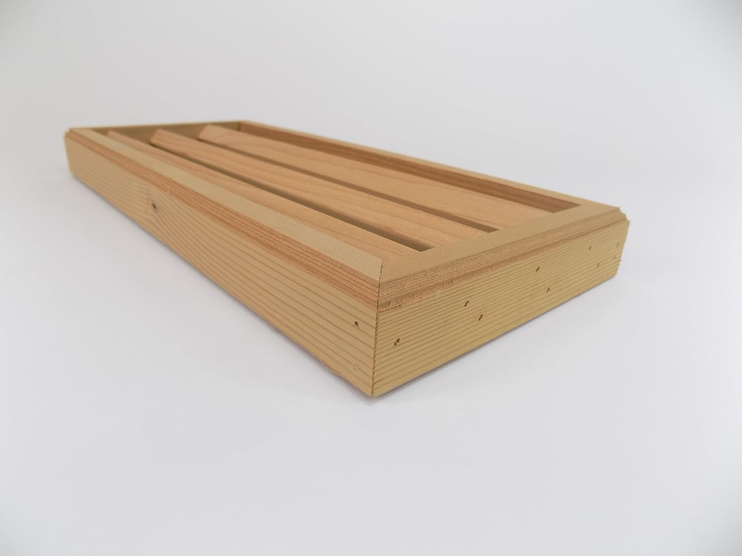 Clear Cedar Foundation Vent with Louvers - 16 inch x 7 inch - 4 Pack