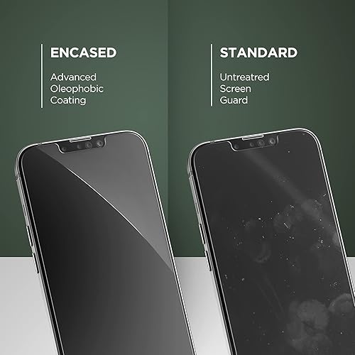 Miniatura 4 de Encased DEFCON-2 - Protector de pantalla diseñado para iPhone 13 (flexible), alternativa de vidrio con tecnología S-Flex inastillable (2021)