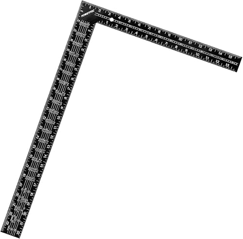 Vista 38 de POWERTEC L Square 3 piezas, prueba cuadrada, herramientas de medición de 90 grados con niveles de burbujas, cuadrado de maquinista para valla