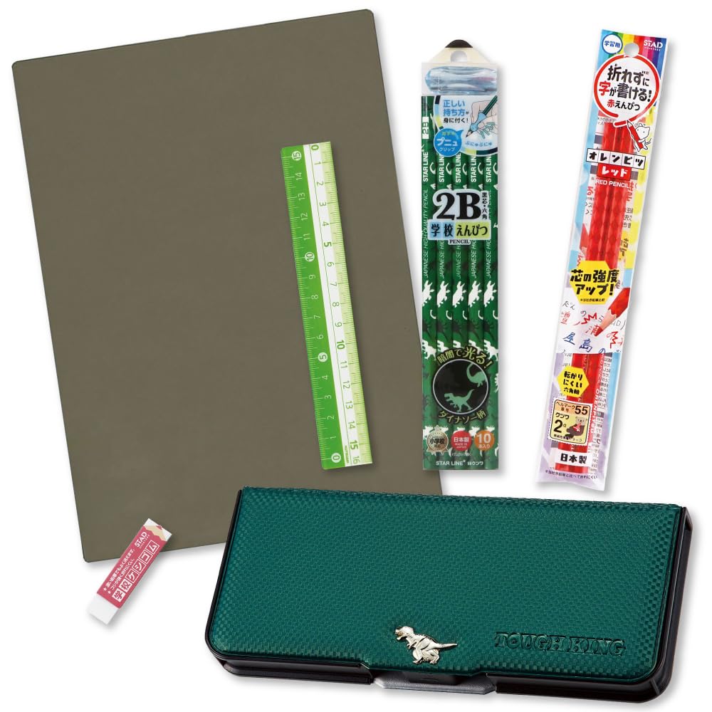 文房具セット 6点 ミントグリーン Amazon.co.jp: 文具セット 小学生 6点セット タフキング ダイナソー