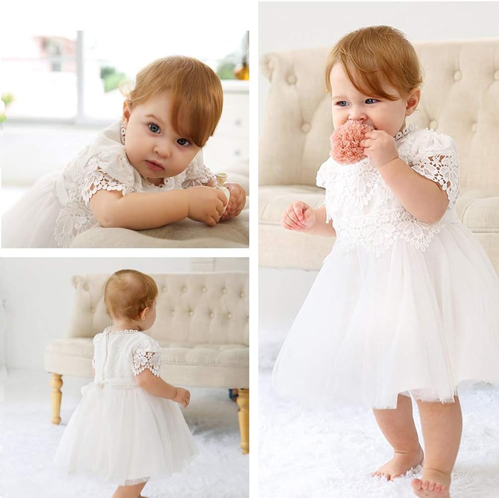 White tulle dress baby girl Clearance