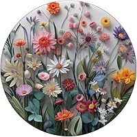 Vista 3 de Mixed Flower Bouquet Floral Pattern PopSockets Adhesive PopGrip