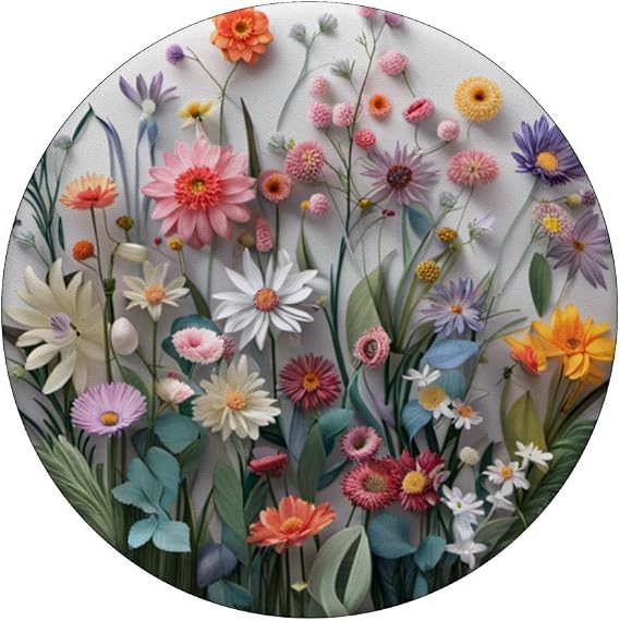 Mixed Flower Bouquet Floral Pattern PopSockets Adhesive PopGrip