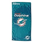 Northwest NFL Miami Dolphins Unisex-Adult Beach Towel, 30 x 60, Psychedelic