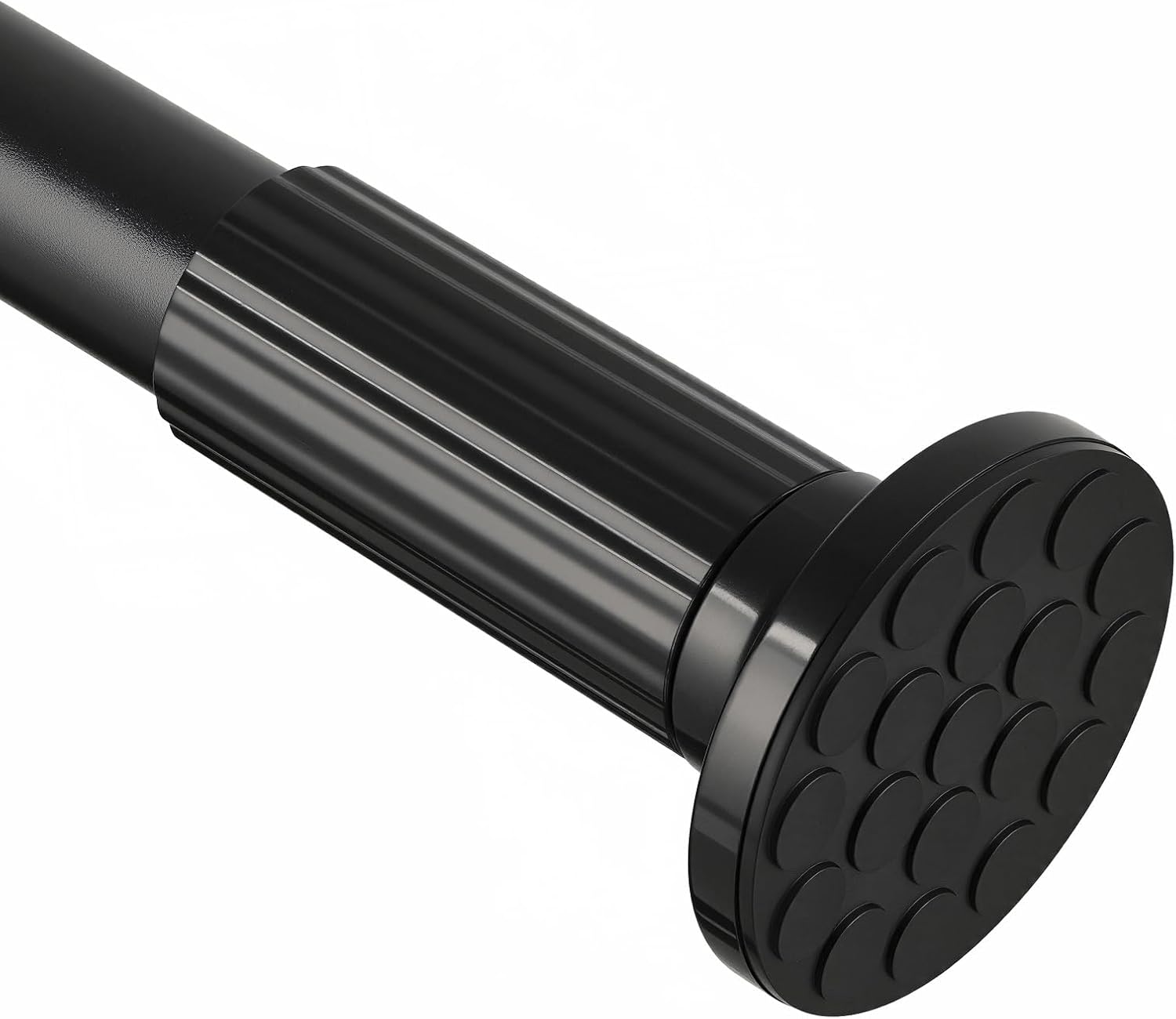 Tension Curtain Rod 51-168 In (4.25-14 Ft), Extra Long Outdoor Curtain Rod for Patio, Shower Curtain Rod No Drilling, Heavy Duty Adjustable Spring Tension Rod for Bathroom, Window, Black Black 51-168 Inches