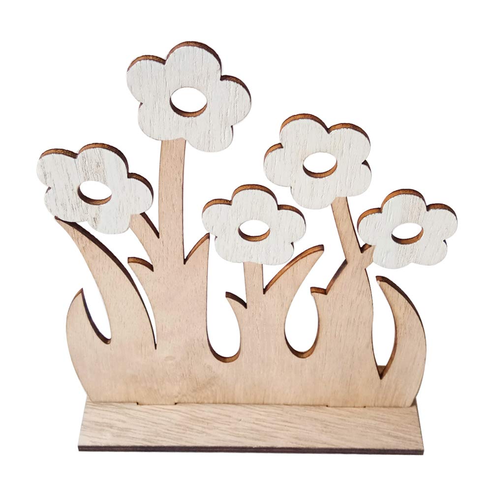 Wooden Flower DIY Decoration Easter Ornament Home P graphy Props 1-Layfoo