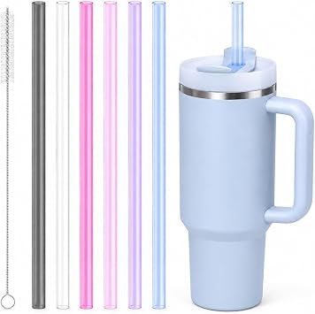 Joshey Replacement Straws for Stanley Quencher 30oz Tumbler, 6 Pack