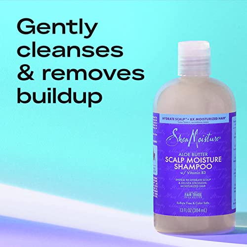 Shea Moisture Dry Scalp Shampoo And Conditioner Set With Aloe Butter & Vitamin B3, Shea Butter Curly Hair Products, Shea Moisture Hydrate And Repair Scalp + Moisturize Hair, 13 Oz Ea #TOP3