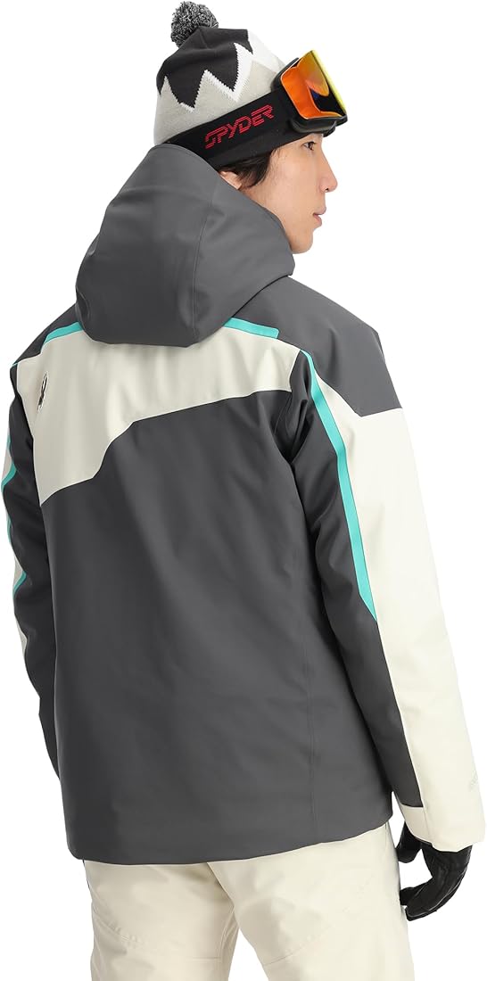 Spyder Men's Leader Insulated Ski Jacket, Polar, Large : Amazon.in