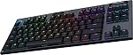 Logitech G 915 TKL Tenkeyless Lightspeed Wireless RGB Mechanical Gaming Keyboard, Linear Switches Low Profile Switch Options, LIGHTSYNC RGB, Advanced Wireless and Bluetooth Support - Black