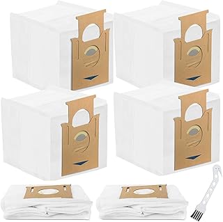 QAQGEAR Dust Bags for ECOVACS Deebot N8 Pro Plus/N8 Pro T8 T8 MAX T8 Power T8AIVI T8+ T8 AIVI+ T9 AIVI T9 PRO T9 MAX DX93 DDX96, Yeedi K781+ Robot Vacuum Cleaner Parts Accessory (6 Pack)