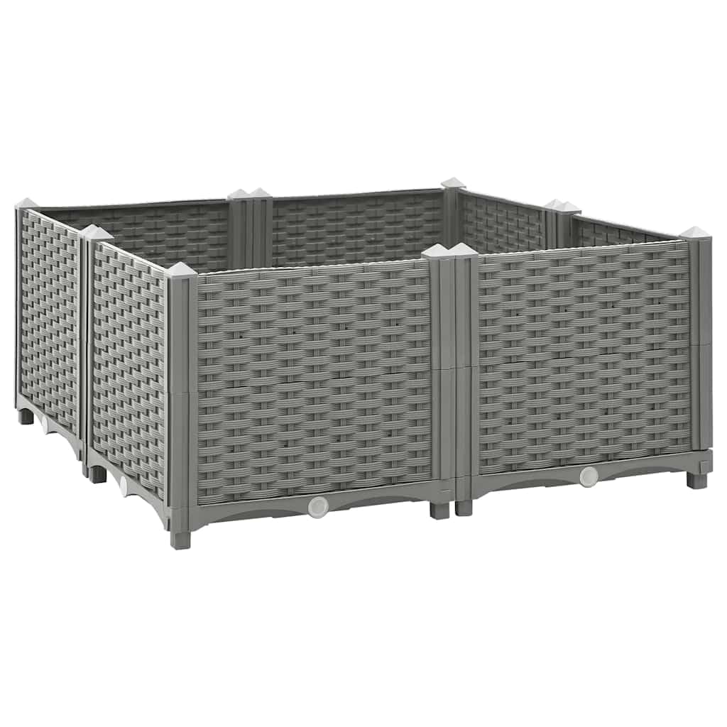 Jardinière surélevée en polypropylène pour herbes sur balcon et terrasse