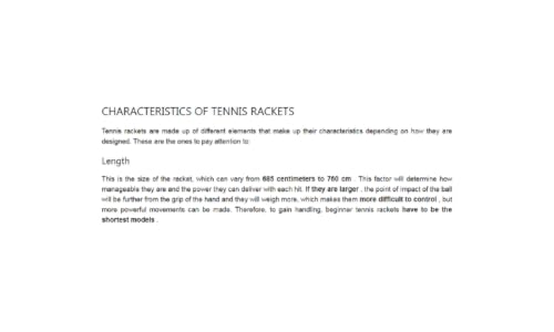 Choose the right tennis racket for beginners – vue 4