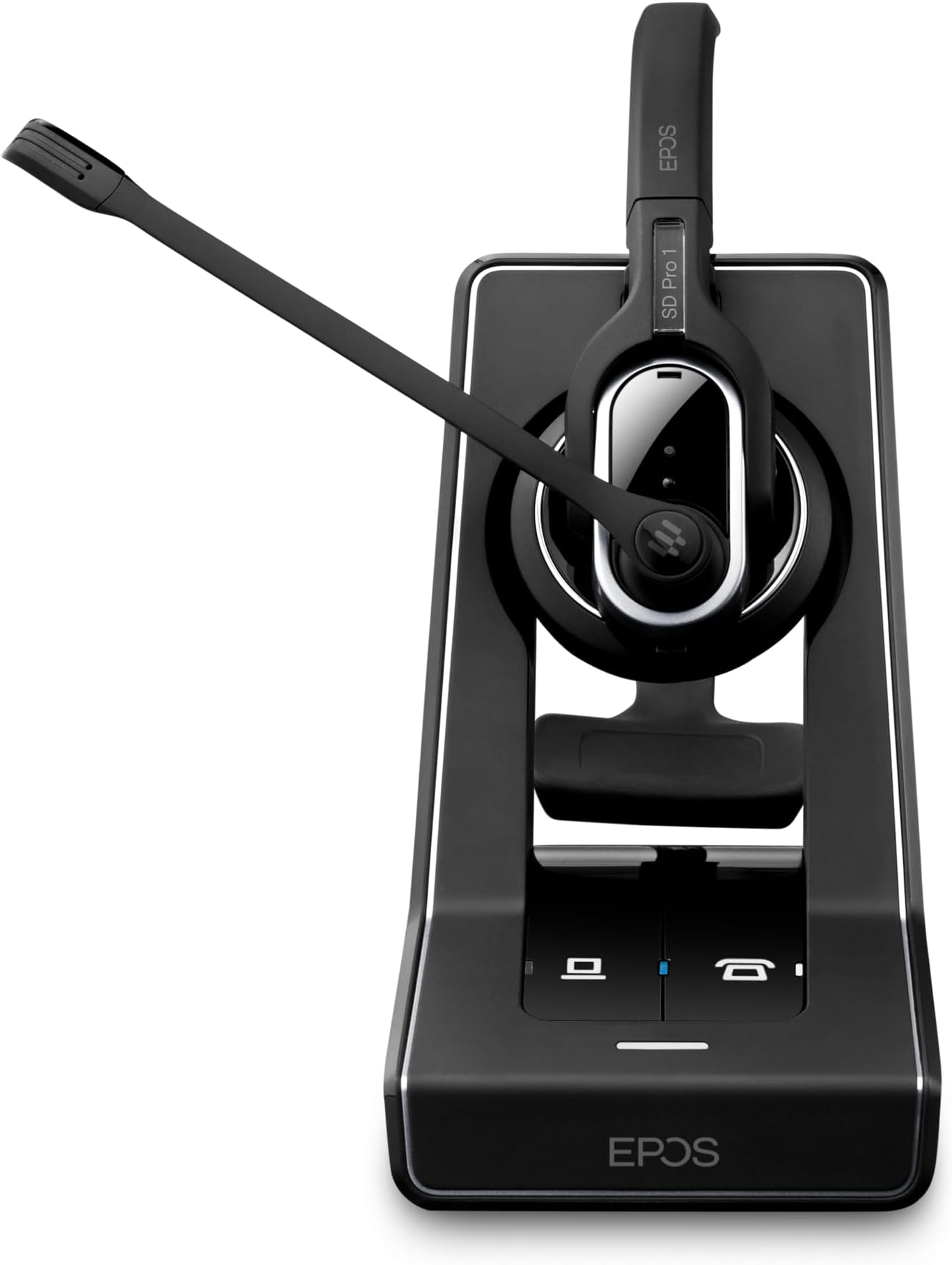 Sennheiser SD Pro 1 ML (506010) - Single-Sided, Multi Connectivity Wireless DECT Headset for Desk Phone & Certified for Skype for Business, Ultra Noise-Cancelling Microphone (Black)