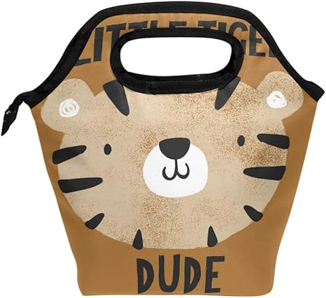 Amazon Gorira ゴリラ ランチバッグ 保冷 保温 お弁当バッグ 大容量 おしゃれ アニメ タイガー 虎柄 かわいい お弁当袋 子供 ランチ巾着 手提げ アルミ箔 ファスナー付き 学生 通勤 対応 ランチバッグ ランチ巾着 ランチベルト オンライン通販