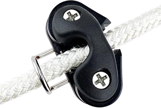 Cam cleats with Top Wire Flaired Leading RingOrange, Nylon Top Cover Tromotes stability, Nylon Cammatic Cleats, Composite 2 Row, Boat Pilates Equipment Fast Entry, For Rope diameter 1/4"-1/2"