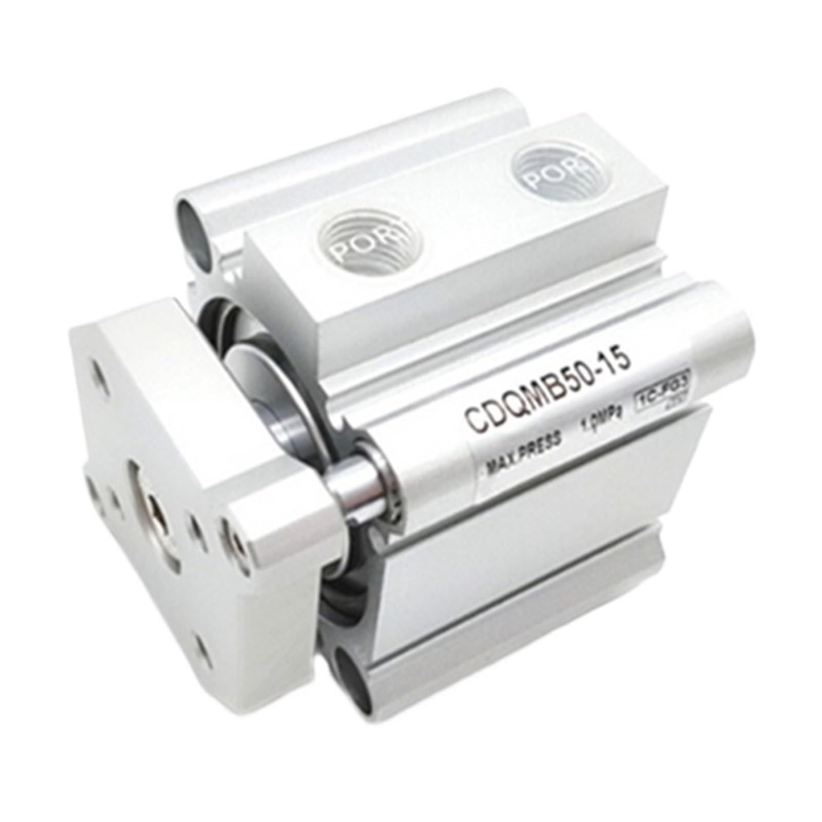 Vérin pneumatique compact CDQMA80 de type guidé avec course réglable