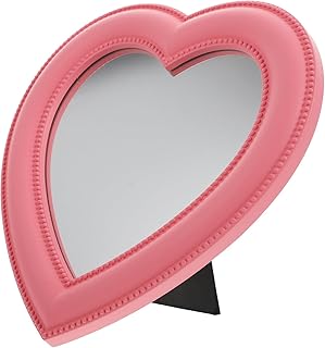 Espejo de maquillaje en forma de corazón, esp...