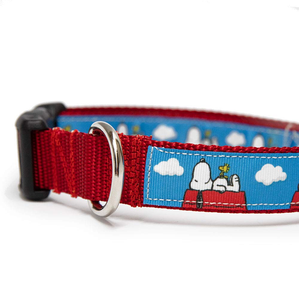 Amazon | Aw Paws スヌーピー&ウッドストック 犬の首輪とペットIDタグ