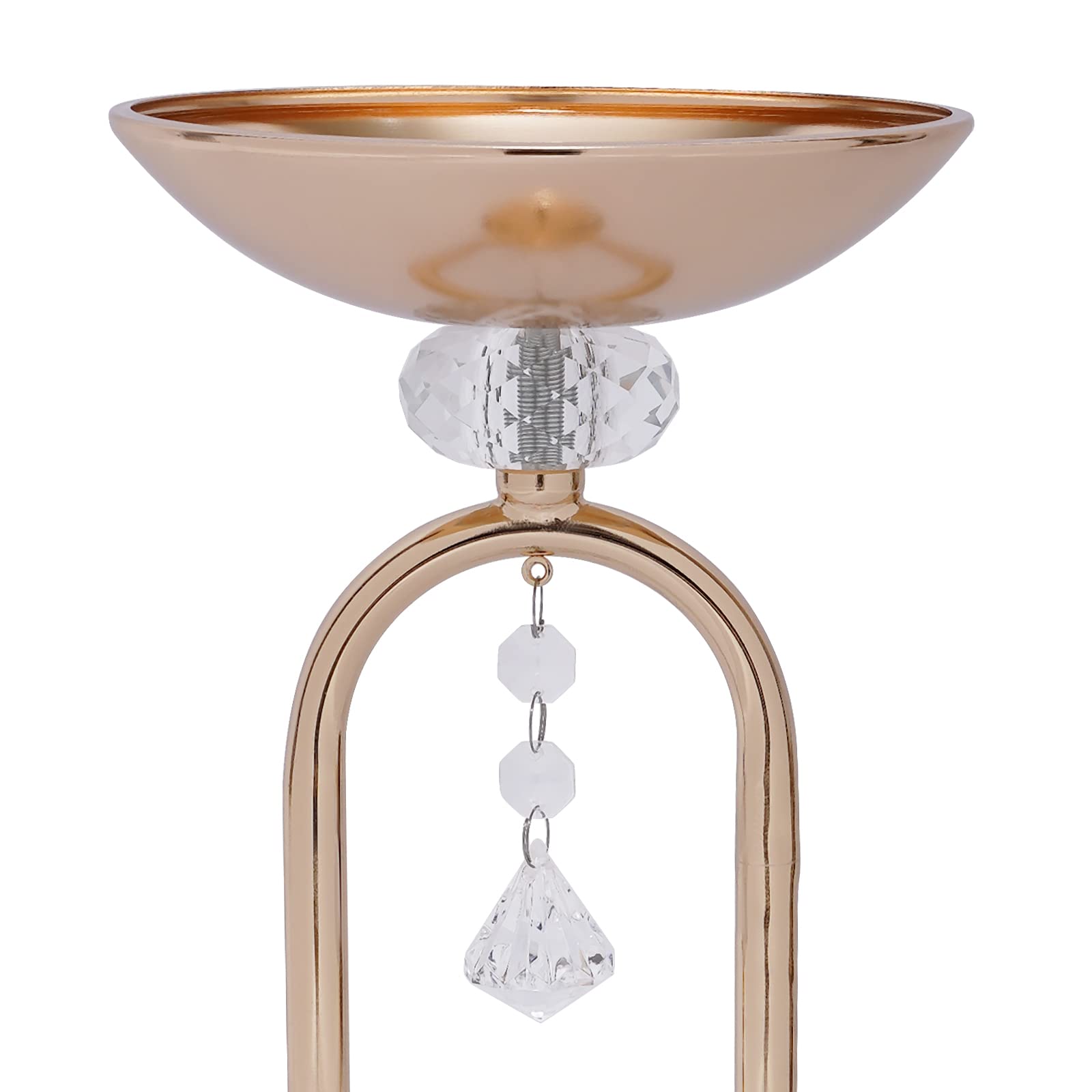 Jarrón de metal, decoración de mesa de boda, decoración de salón, construcción de hierro resistente, elegante jarrón de flores, cuerpo de botella ancho para ocasiones especiales, fácil de montar