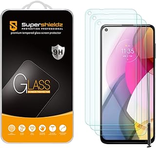 (3 Pack) Supershieldz Designed for Motorola Moto G Stylus (2021) [Not Fit for 2020/2022 Version] Tempered Glass Screen Protector, Anti Scratch, Bubble Free