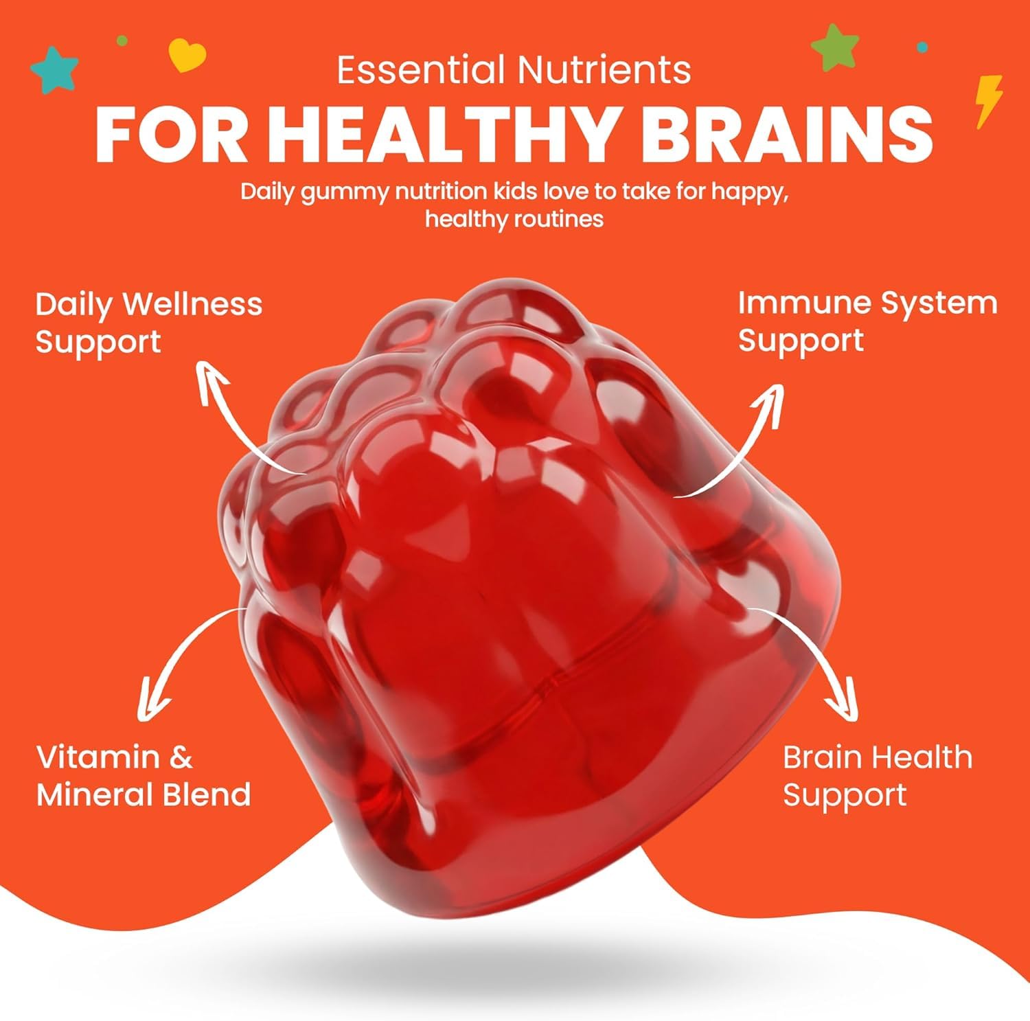 Kids Migraine Gummies Strawberry – Original Triple Protocol Formula, 60 Gummies with Magnesium, Riboflavin B2 & Feverfew – Natural Brain Health Supplement for Migraine Wellness Support for Children — Amazon image 6