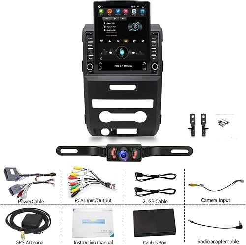 Miniatura 2 de Android 13 - Radio estéreo para automóvil con navegación GPS de 9.7 pulgadas, compatible con Ford F150 2009-2014, Carplay incorporado+Android
