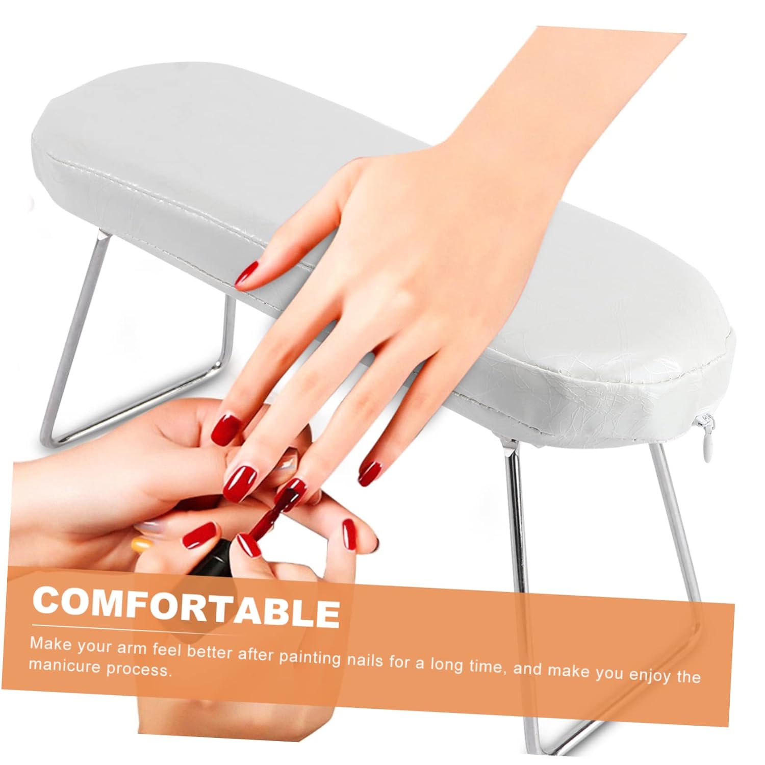 Gatuida 1pc Nail Art Tool Hand Pillow Soft Comfortable Manicure Support Cushion for Salon Use Stripe Design Hand Tool for Nail