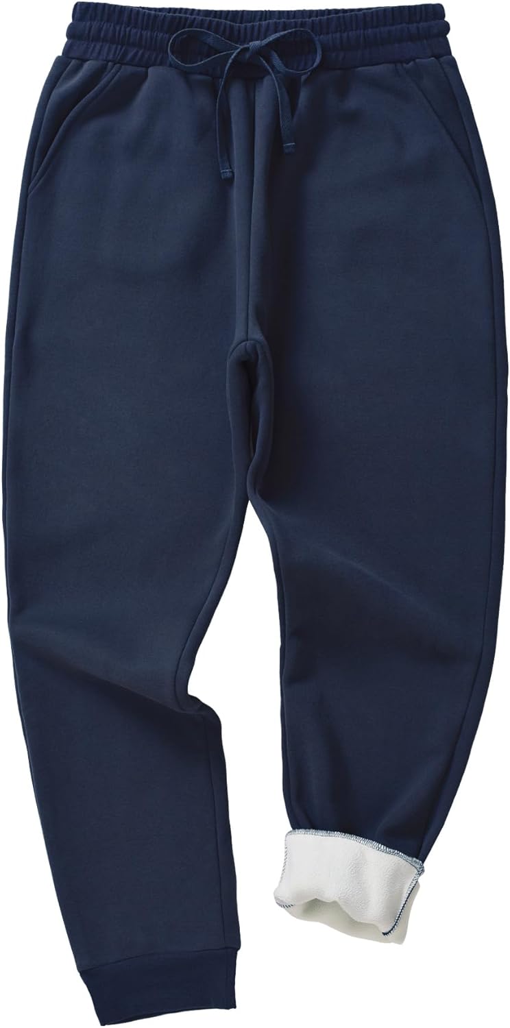 Weintee Women's Petite Fleece Pants Sherpa Lined Sweatpants for Winter - Image 3