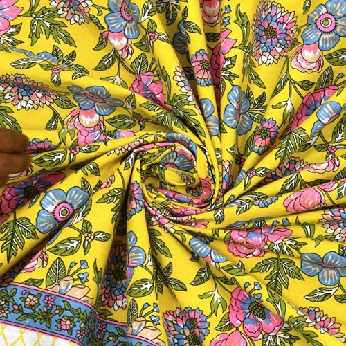 Image of Bedsheet for Double Bed King Size | Jaipuri Rajasthani Cotton Bed Sheet | 1 King Size bedsheet with Pillow Cover | 240 TC Jaipuri Prints Flat Double Bed Bedsheet Cotton King Size