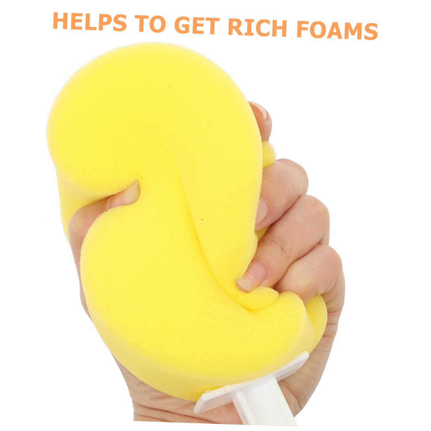 FRCOLOR 3piezas Cepillo De De Mango Para Exfoliar Espalda y Cuerpo Esponja Reutilizable Para Baño y Para Hombres Mujeres