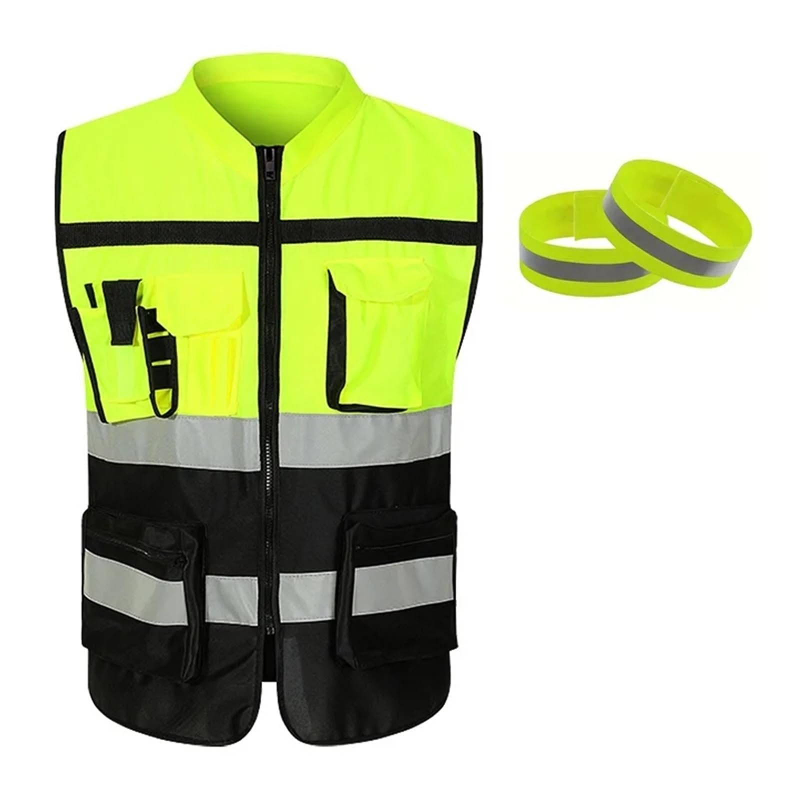 Gilet multitasche in tessuto traspirante