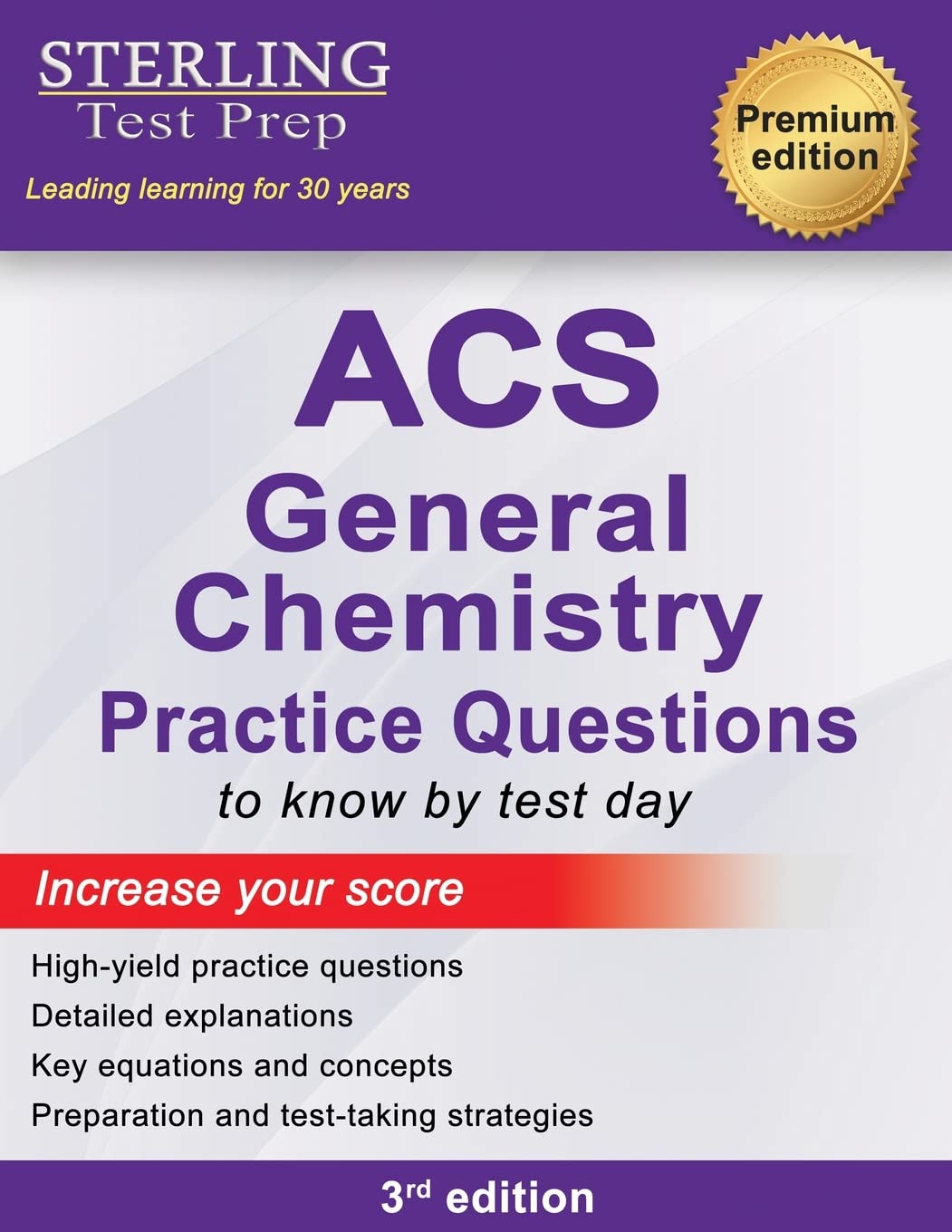 ACS General Chemistry: High Yield Practice Questions, ACS Examination in General Chemistry Prep Book