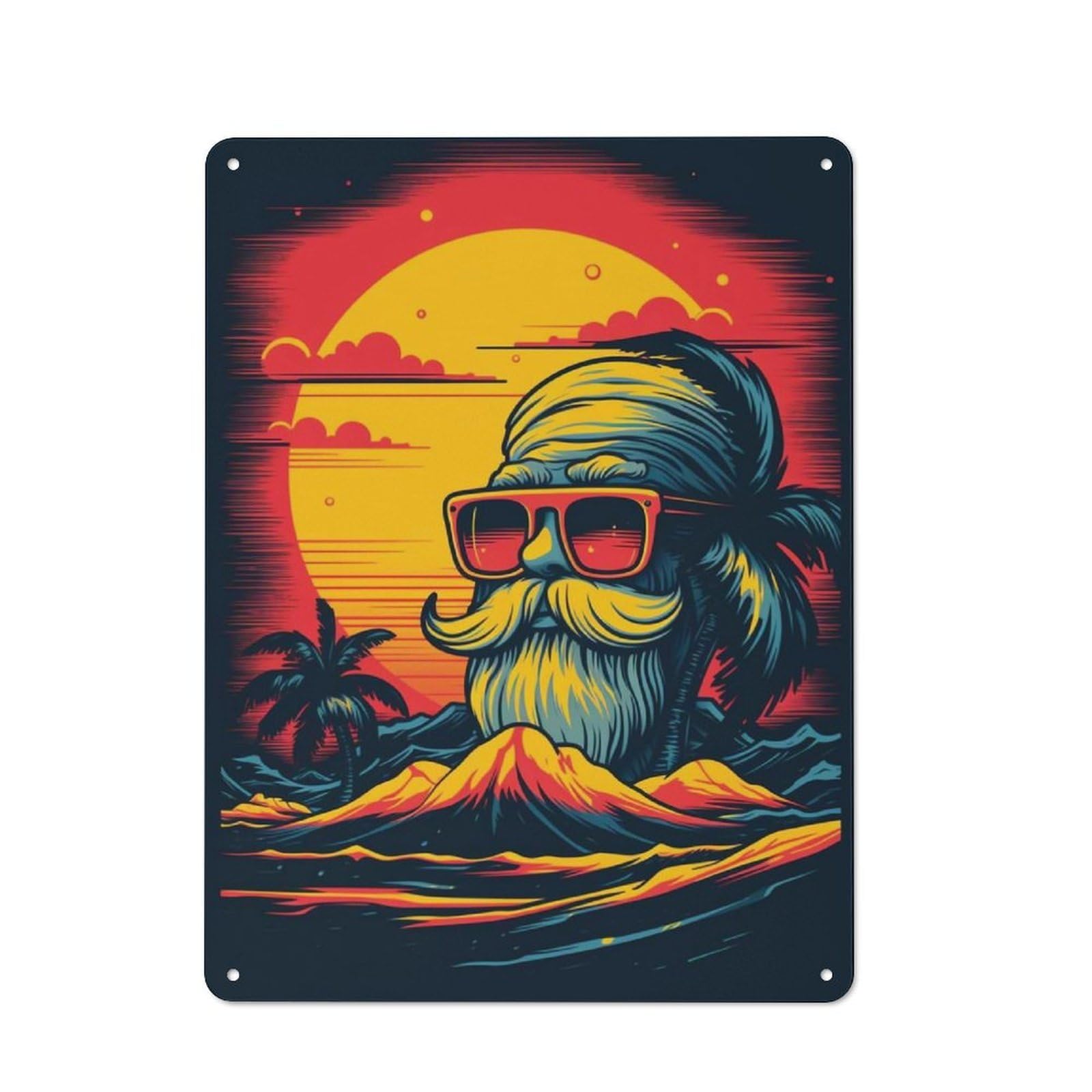 Junmoney Vitamin Sea Retro Metal Plaque 40X30cm For Dining Room Or Kitchen, For Kitchen, Dining Room And Home Bar Wall Decor