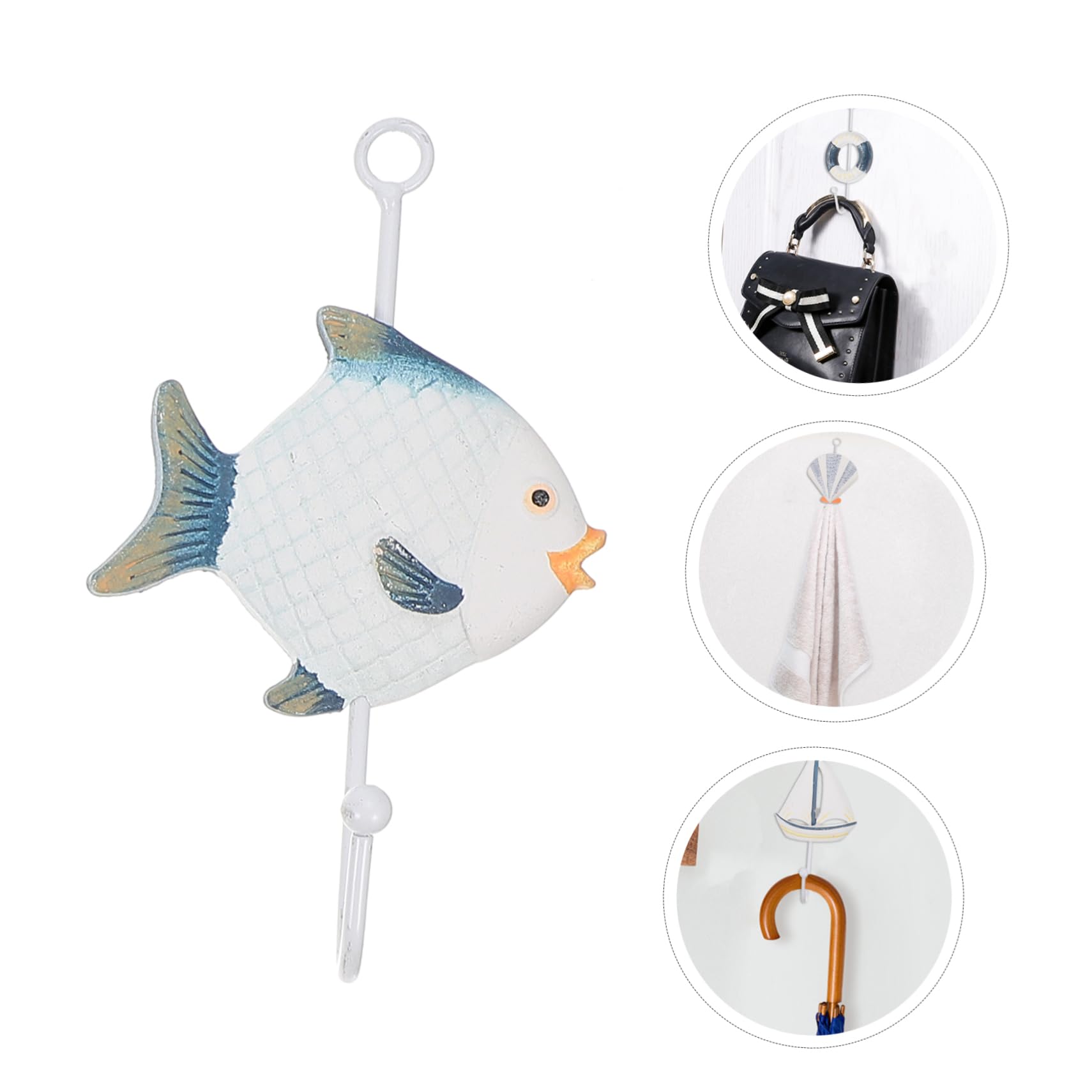 INOOMP Ganci Decorativi per Casa 9pezzi in Legno e Ferro, Festa Estiva