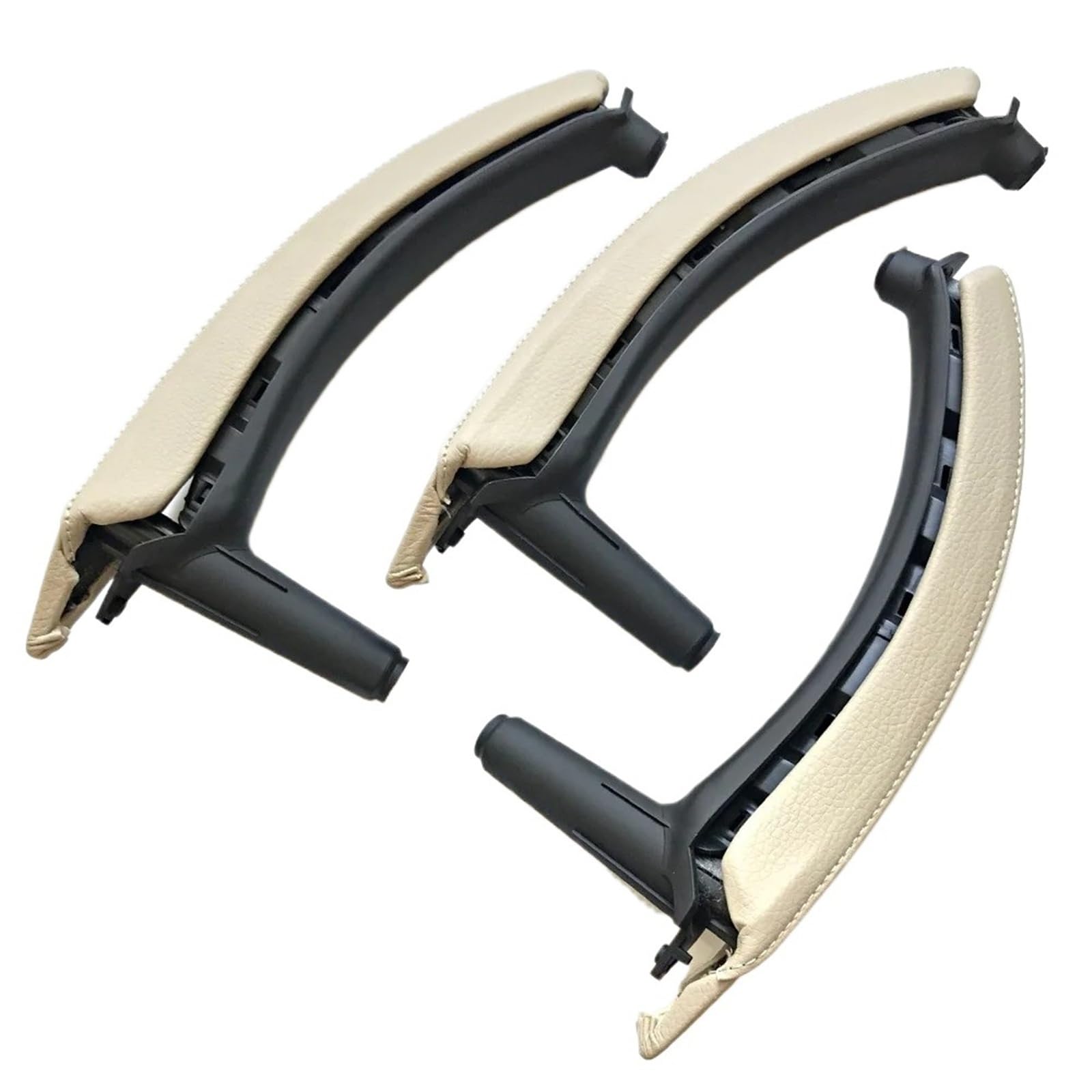 JYUTDW for BMW for X5 X6 E70 E71 E72 2007-2014 Car Inner Handle Interior Door Panel Pull Trim Inner Door Handle(Creamy)